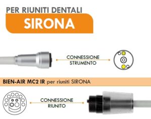 Cordone per Micromotore Bien Air MC2 IR per Riuniti SIRONA